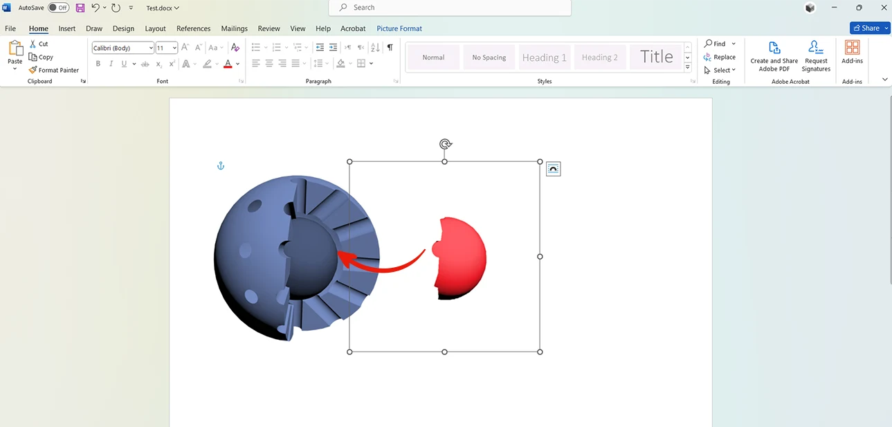 steps change the color of images in Word