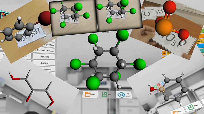 Augmented Reality in chemical structures education