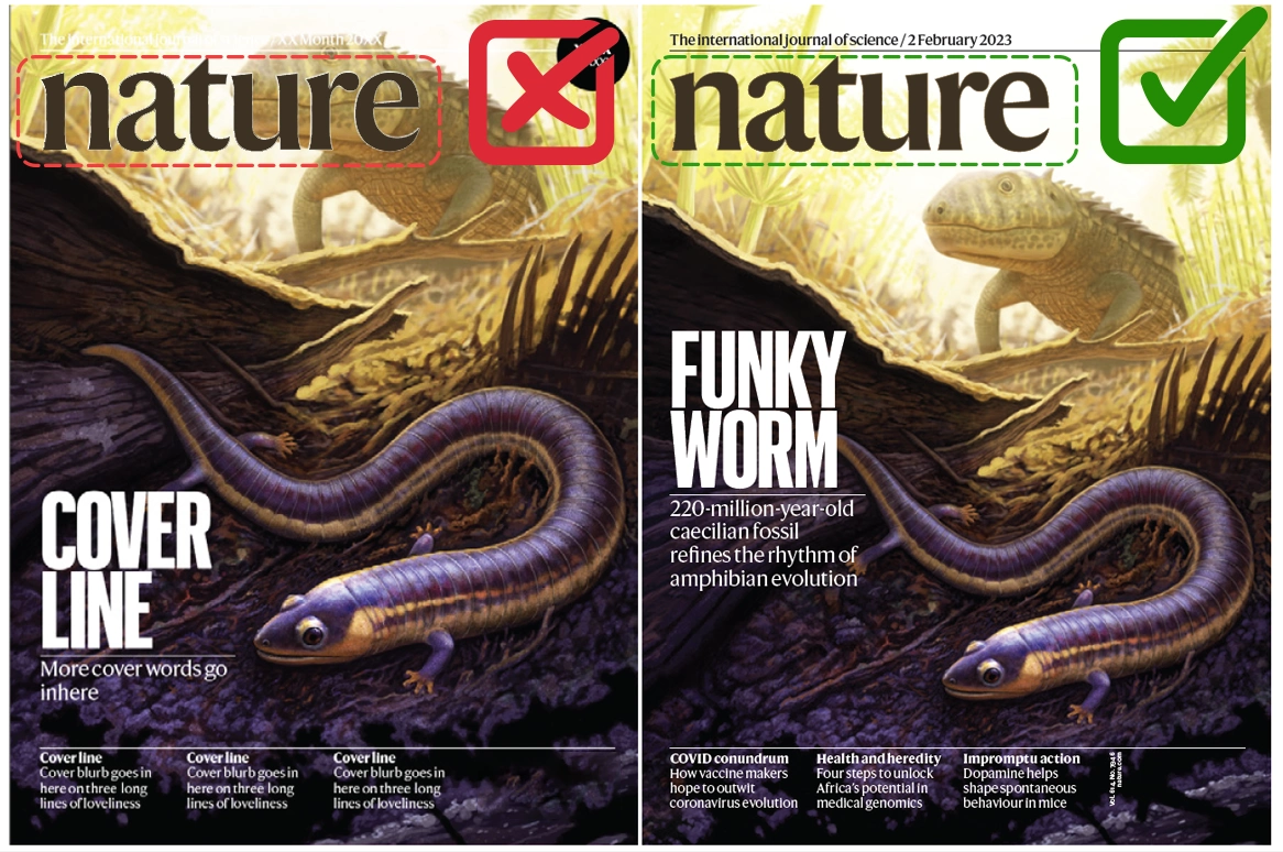 Size of Nature Journal Cover Artwork Guidelines