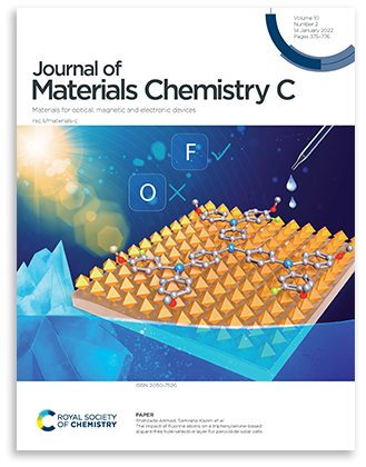 Journal of materials chemistry C cover
