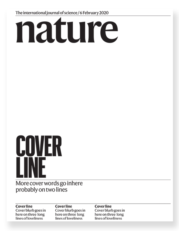 Nature journal cover template