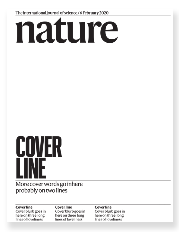 nature journal cover