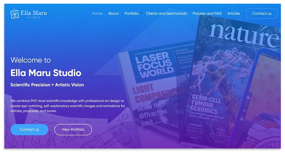 Ella Maru studios for journal covers