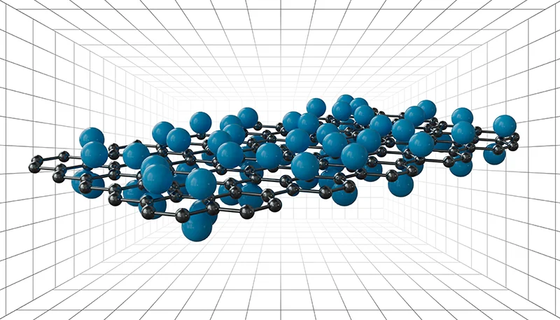 Graphene illustration Functionalized Structures