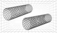 Atomic vs continuum rendering of Carbone nanotube 3D