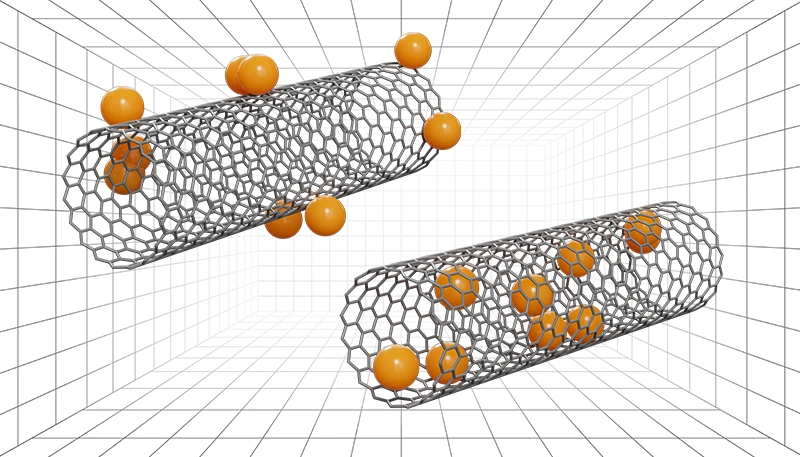Functional groups Carbon Nanotubes 3D model
