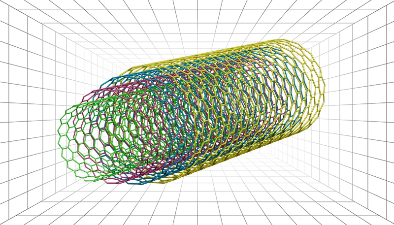 Multi-Walled Carbon Nanotubes 3D model