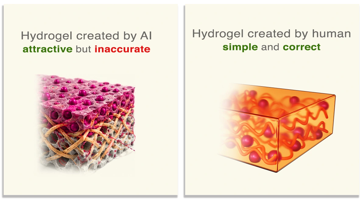 Modifying AI Scientific Figures hydrogel structure